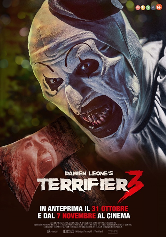 Terrifier-3-1 Terrifier 3, al cinema da novembre, la saga horror slasher